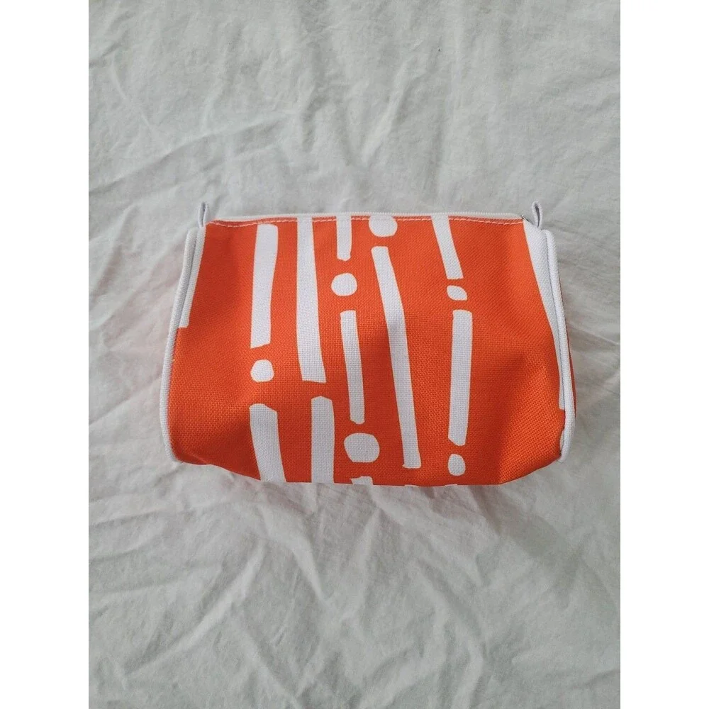 Clinique Make-Up Bags (Lot Of 4) -‎ Donuts/Bamboo/Geometric Circles/Yellow/Pink